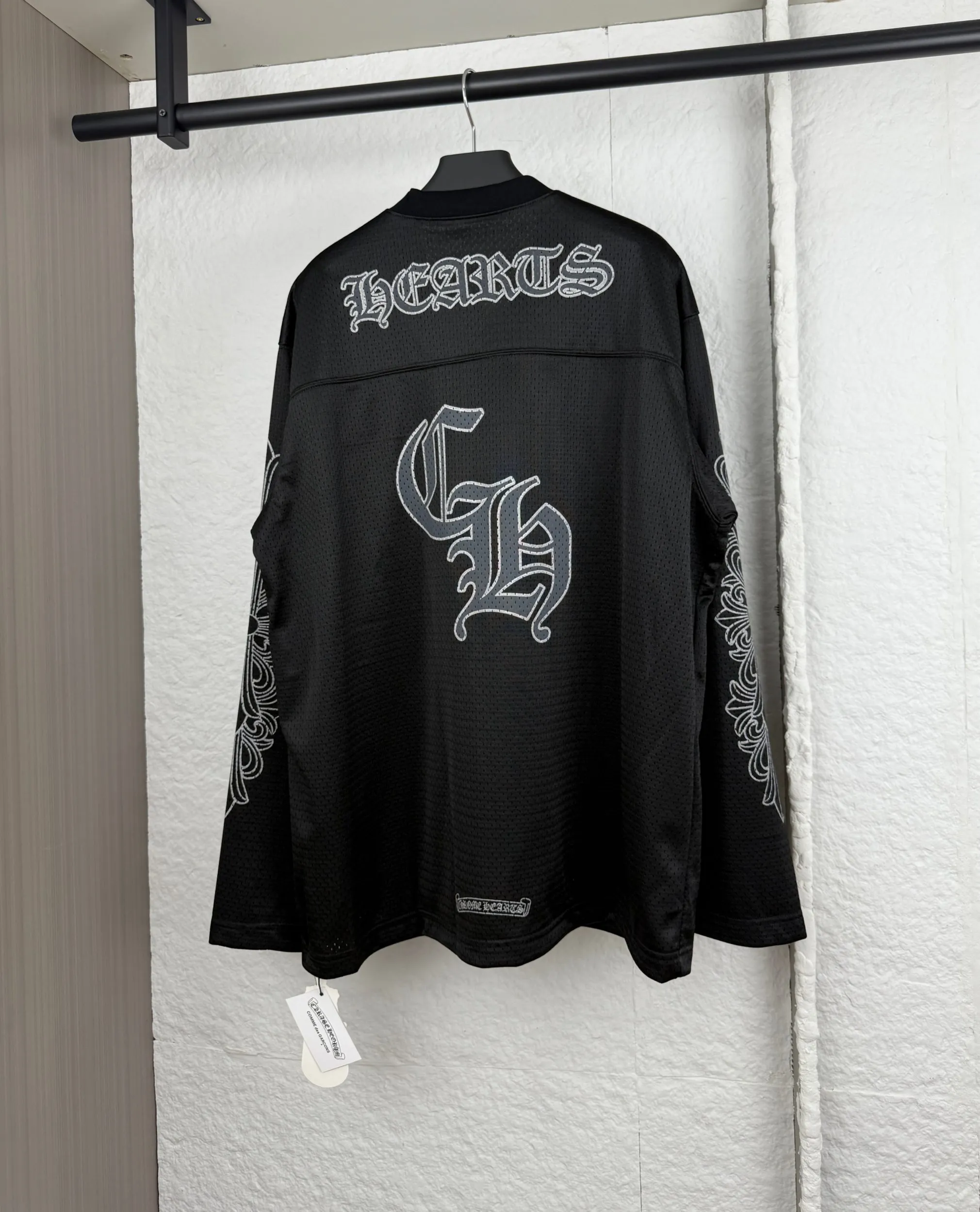 P340 Chrome Hearts Chrome Hearts Hockey Jersey Sanskrit Printed T-Shirt Long Sleeve S/M/L